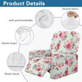 thumbnail image 5 of Psesaysky Romantic Roses Flowers Print Recliner Cover, Couch Cover for Recliner Fall Home Decor - Stretch Non Slip Sofa Covers Washable, Furniture Protector for Kids, Pets, Dog, 5 of 7