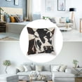 thumbnail image 5 of nygtbtfer Farm Animal Skin hide Faux Fur Throw Pillow Covers Farm Decor Pillow Cover Soft Plush for Sofa Home Couch Brown White Black White, 5 of 7