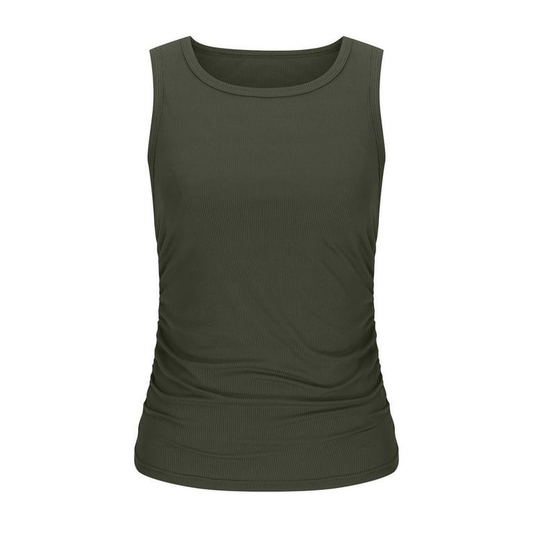 Casual Solid Color Sleeveless Round Neck Vacating Dresses Casual Solid Color Sleeveless Round Neck Vacating Dresses