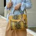thumbnail image 3 of MKF Collection Lilli Women's Satchel Bag, Snake Vegan Leather Handbag By Mia K. - Turquoise, 3 of 7