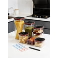 thumbnail image 7 of Airtight Food Storage Containers with Lids - Furein 6Ppcs Plastic Kitchen & Pantry Organizers Canister Set for Flour, Sugar, Dry Food | BPA-Free Kitchen Storage Containers, 7 of 7
