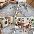 thumbnail image 5 of 3'x5' Rug for Living Room Bedroom, Gray Elephants Washable Area Rugs Non-Slip Carpet Mats, Modern Vintage Elephants Blowing Bubbles Indoor Low Pile Area Rug Runner for Kitchen, Mudroom, 5 of 8