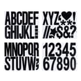 thumbnail image 1 of Letters Numbers Kit 4 Inch, 8 Sheet Self-Adhesive Alphabet Stickers Larger Number Sticker Decal, Black, 1 of 7
