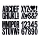 thumbnail image 1 of Kit de Letras y Números Uxcell, Calcomanías de Alfabeto Autoadhesivas, Calcomanía de Número Más Grande para Buzón, Manualidades DIY, Letrero Exterior Negro, 1 of 7