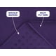 thumbnail image 2 of Alfombra de baño American Soft Linen 43 x 61 cm, 100% algodón, color morado, 2 of 9