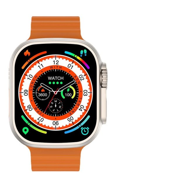 Smartwatch U9 Plus SmartWatch Serie IWO 9 Max Impermeable Naranja Reloj inteligente