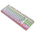 thumbnail image 2 of BAJEAL 87 Keys Mechanical Keyboard Wired Gaming Mechanical Keyboard with Mechanical Blue Switch RGB Light Effect White, 2 of 7