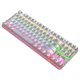 thumbnail image 2 of Teclado mecánico BAJEAL 87 teclas con cable Interruptor azul Efecto de luz RGB blanco, 2 of 5