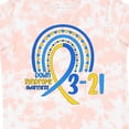 thumbnail image 4 of Inktastic 3-21 World Down Syndrome Day Blue and Yellow Rainbow Ribbon Boys or Girls Toddler T-Shirt, 4 of 5