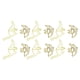 thumbnail image 1 of Clips De Papel, Forma De Pterosauria, 100 Piezas, Clips De Papel Con Forma De Material Metálico De Dinosaurio Amarillo Para Documentos, 1 of 7