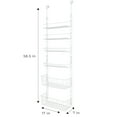 thumbnail image 6 of Smart Design 6-Tier Over the Door Organizing Rack, White, 6 of 10