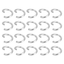 Uxcell 500Pcs Open Jump Rings, 5mm 316 Stainless Steel O Rings, Split Rings Circle Clasp Connecting Ring