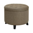 thumbnail image 5 of Convenience Concepts Designs4Comfort Round Storage Ottoman, Sandstone Fabric, 5 of 7