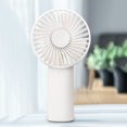 thumbnail image 3 of Mini ventilador portátil de mano para actividades al aire libre, tres velocidades ajustables, ultra silencioso y cómodo de usar, potente y de bajo ruido, gran regalo de verano para niñas, mujeres y, 3 of 4