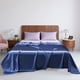 thumbnail image 4 of Sábana de Seda de Lujo | Azul, 228 X 259 Cm | Lavable, Fácil de Cuidar | 1 Unidad, 600 G, 4 of 6