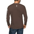thumbnail image 2 of GIMMEDAT Deer Hunting Mens Long Sleeve Shirt Bone Head Graphic T-Shirt Dad Gift (Large) Chocolate Brown, 2 of 4