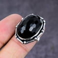 thumbnail image 2 of Natural Black Spinel Gemstone Handmade 925 Sterling Silver Gift Ring Size 7, 2 of 2