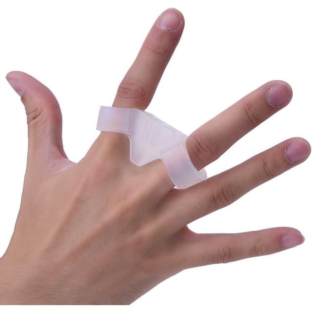 ZOUSSIQI Basketball Shooting Aid, 2.1cm Diameter Basketball 3 Point Shooting Trainer Finger Training Aid Equipment Shoot Lock for Improving Shot and Form(L-Transparent for Height Over CA919-60146