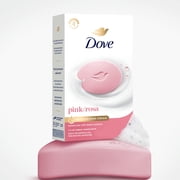 Dove Beauty Bar Soap For Soft, Smooth Skin, Pink Rosa, Cleans & Moisturizes, 3.75 oz 4 Bars
