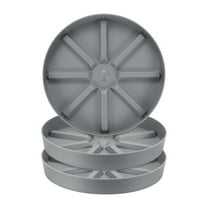Uxcell 3-Pack Plant Saucer, 12 Inch Thicker Anti-Rot Root Plastic Plant Saucer for Indoor/Outdoor Potted Plant [Grey]