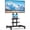 Black 32-83" & 2 Shelves, variant on RTVR Rolling TV Cart Stand with Wheels for 32 to 85 inch Screens Mobile Portable TV Stand, Modern Black