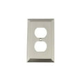 thumbnail image 2 of Nostalgic Warehouse 720028 Plaque d'Interrupteur Déco avec Sortie, Nickel Satiné, 2 of 3