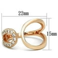 thumbnail image 2 of Womens Rose Gold Ring Anillo Para Mujer Stainless Steel Ring with AAA Grade CZ in Clear Faenza, 2 of 4
