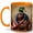 Orange, variant on Patriotic Mallard Coffee Mug, Americana Duck Mug, Ceramic 11 oz