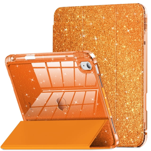Funda para iPad INFILAND para iPad de 11 y 10,9 pulgadas, purpurina, soporte para lápices
