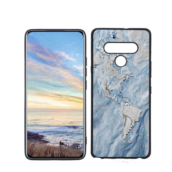 Blue-Marble11 Phone Case, Degined for LG Stylo 6 Case Men Women, Flexible Silicone Shockproof Case for LG Stylo 6