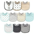 thumbnail image 2 of Hudson Baby Infant Boy Cotton and Polyester Bibs 10pk, Handsome Moose, One Size, 2 of 2