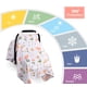 thumbnail image 4 of Funda de muselina para asiento de coche para bebés, Metplus, transpirable, funda para asiento de coche, funda ligera para portabebés para niñas y niños, para primavera, verano, días calurosos, clima c, 4 of 5