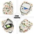 thumbnail image 5 of FORMRS Mini Backpack Purse for Women Travel Daypack Casual Shoulder Bag, Green Autumn Leaves, 5 of 7