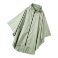 thumbnail image 4 of TISHITA Veste Imperméable à Capuche Unisexe Poncho de Pluie Vert, 4 of 7