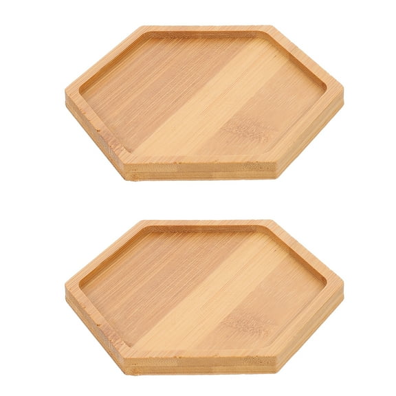 2 Pcs Plant Tray Mosaic Handmade Decor Exquisite Child