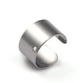 thumbnail image 3 of Resistant 304 Stainless Steel Ear Cuff Findings with Hole None Pattern Stainless Steel color 10x6mm Hole: 1mm, 3 of 3