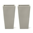 thumbnail image 2 of Step2 Tremont 28-inch Plastic Square Concrete Large Indoor/Outdoor Planter, 2 of 18