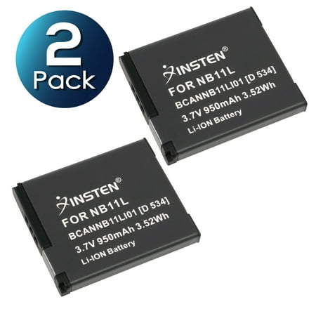 2 Pack Insten Li-Ion Replacement Battery For Canon PowerShot Digital ELPH 110 HS 115 IS 130 IS 135 140 IS 150 IS 160 170 IS 180 190 IS 320 HS 340 HS 350 HS 360 HS SX400 IS SX410 IS SX420