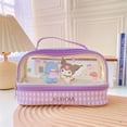 thumbnail image 1 of Sanrio-estuche de lápices de Pu de gran capacidad, bolsa de lápices escolares Kawaii Hellokitty Cinnamoroll Melody, suministros de papelería Fivean unisex, 1 of 2