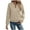 Khaki#1, variant on GaThRRgYP Fashionable Winter Jacket Autumn Ladies,Women's Casual Solid Long Sleeved Zipper Jacket Top Jacket Khaki S