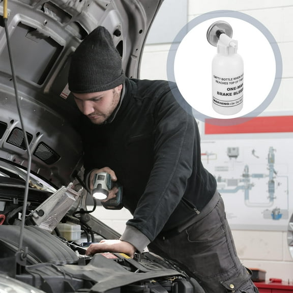 FRCOLOR Automotive Car Brake Fluid Changer Bleeder Kit 7psc Motorcycle Bleeding Tool