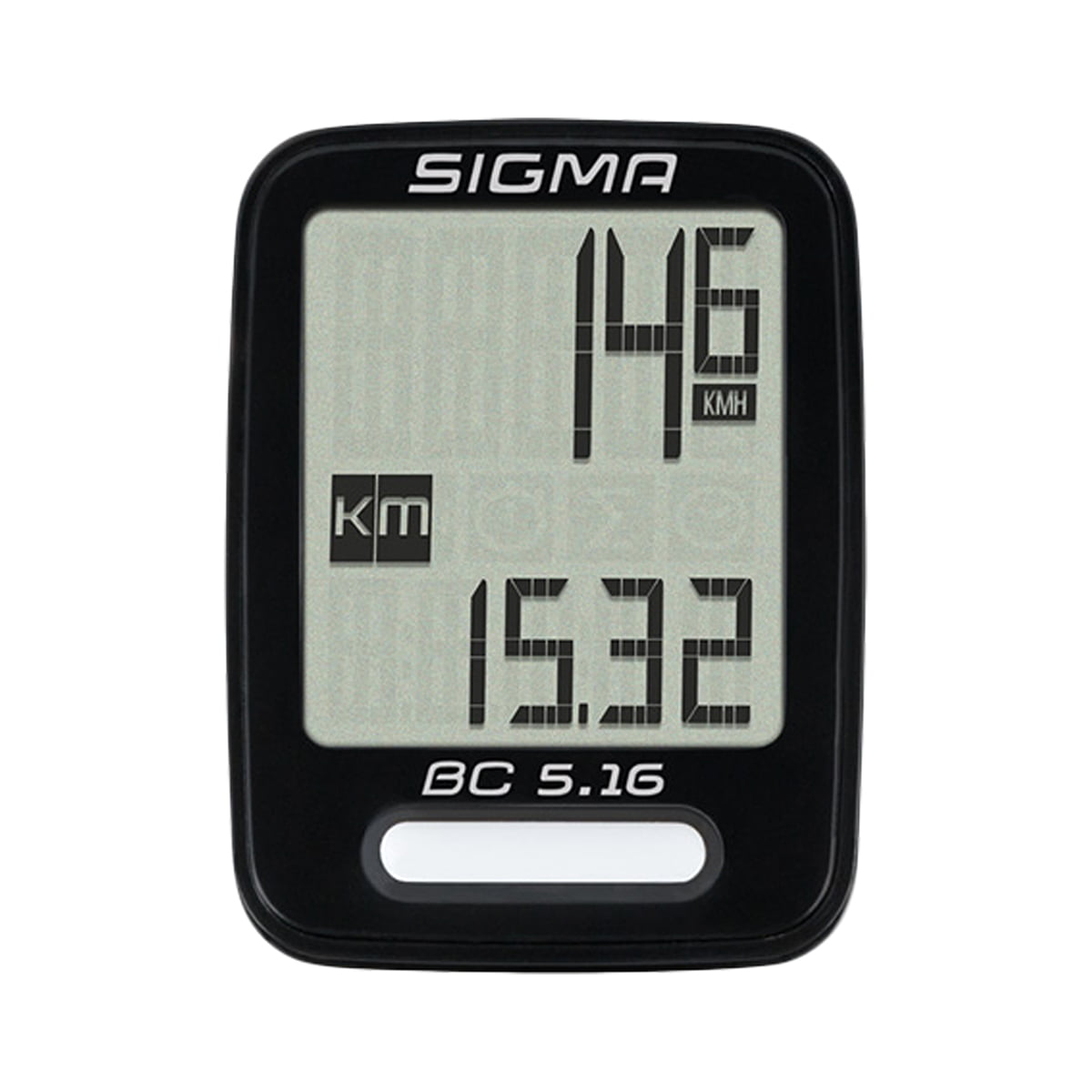 SIGMA BC 7.16 WIRED BLACK BICYCLE SPEEDOMETER COMPUTER 