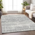 thumbnail image 5 of HomeRoots 662950 9 x 12 ft. Silver & Gray Abstract Transitional Washable Machine Made Rectangle Area Rug with UV Protection, 5 of 9