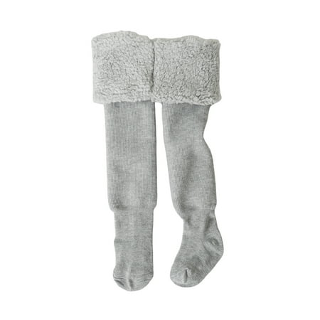 

Sunisery Kid Pantyhose Winter Warm Tights Velvet/Fleece Lined Stockings Footed Leggings