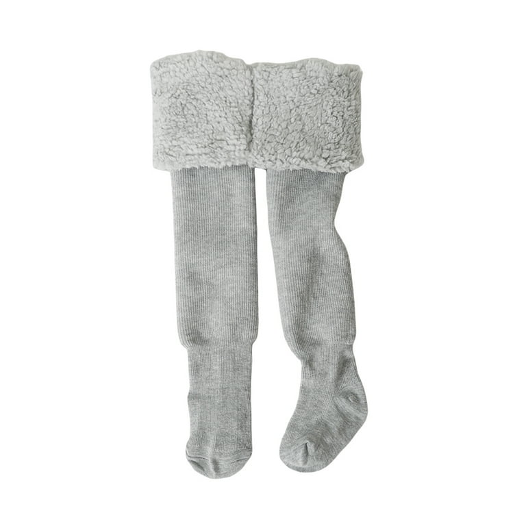 hirigin Girls Winter Warm Tights, Velvet/Fleece Lined Pantyhose Stockings  Footed Leggings 