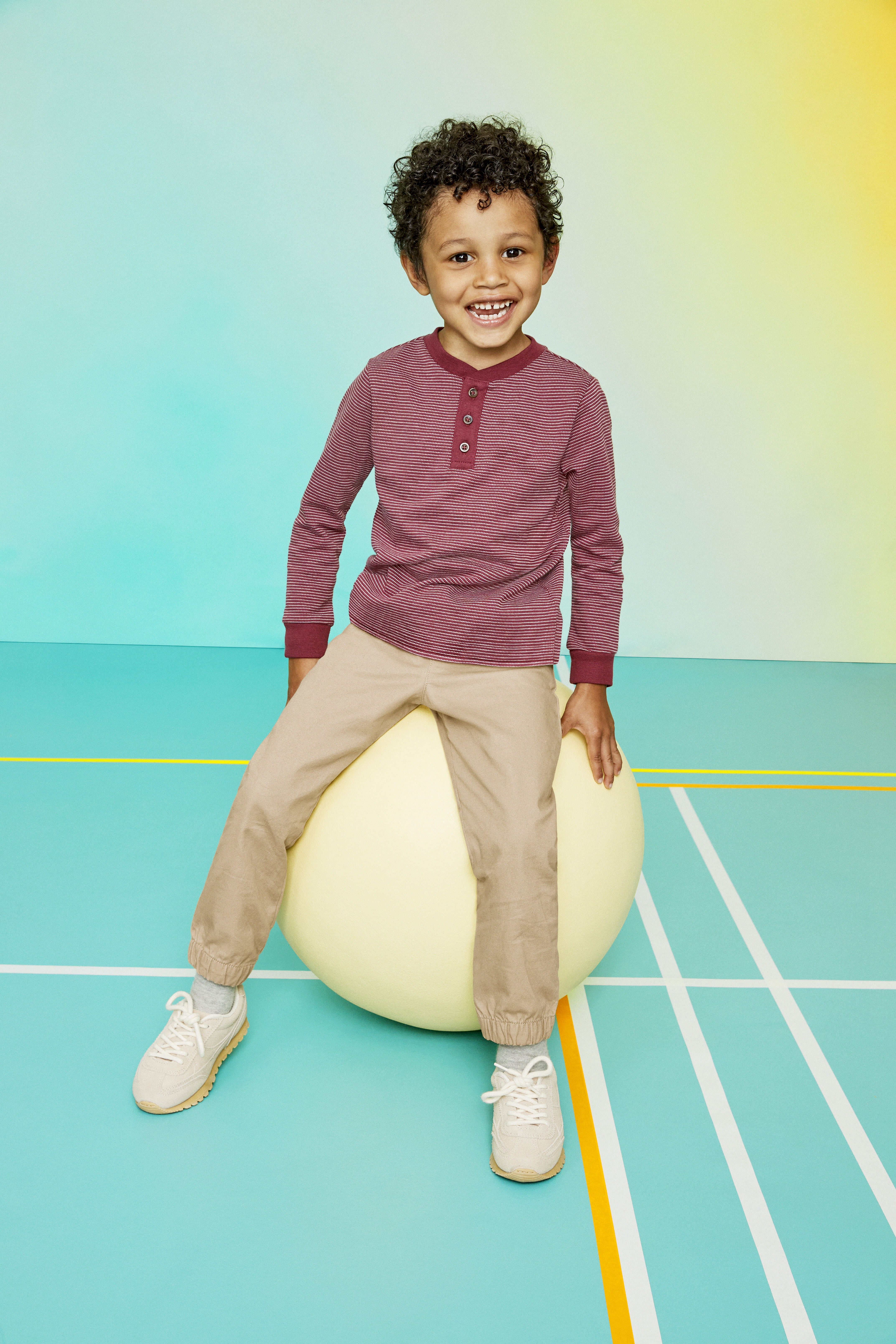 Garanimals Toddler Boys Long Sleeve Henley Tee, Sizes 18M-5T