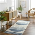 thumbnail image 6 of BoutiqueRugs Duri Contemporary Area Rug - Cream, Navy, Light Slate - 7'10" Round, 6 of 10