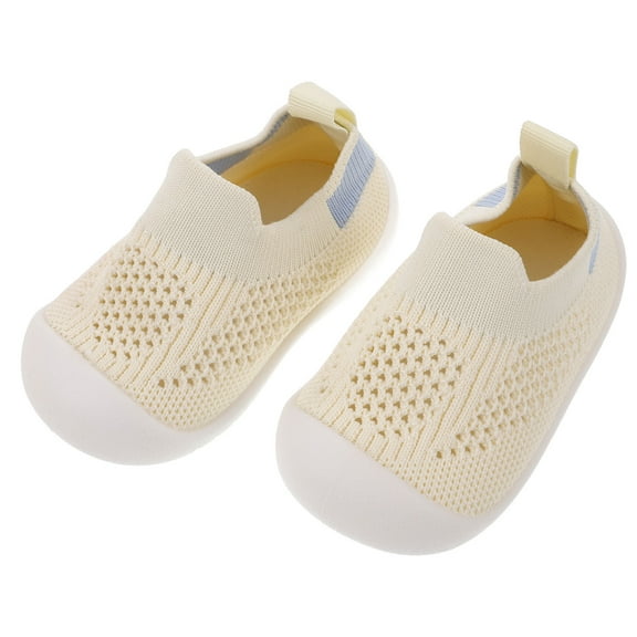 COMPUKAS Tiny Exploring Sock Shoes Plastic Desk Display Breathable Beige 1 Pair