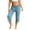 Mint Green, variant on Mutghys Modal Cotton Pajama Pants for Women Scalloped Hem Solid Elastic Waist Capri Pants Home Relaxing Soft Comfy Casual Pajama Bottoms
