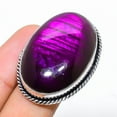 thumbnail image 2 of Purple Labradorite Gemstone Handmade 925 Sterling Silver Jewelry Ring Size 7, 2 of 2